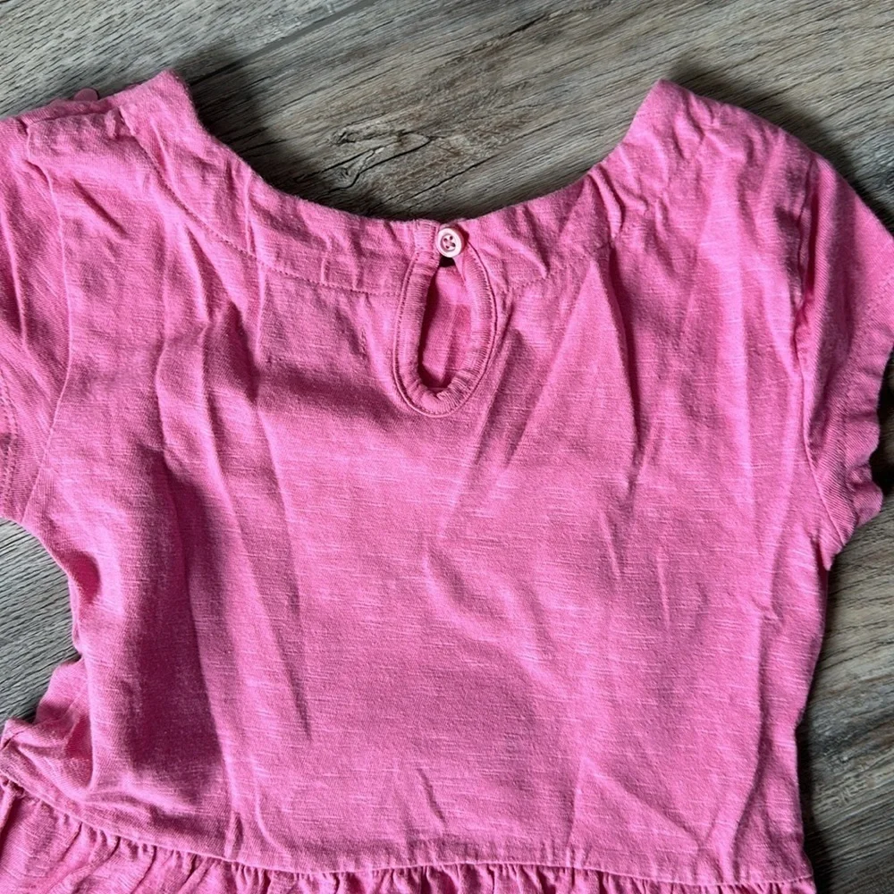 GAP dress kids size 6 pink cotton floral with flowers comfort